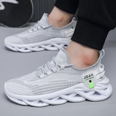 Large Size 50 New Foreign Trade Lightweight Shock-absorbing Sports Shoes Men's Casual Running Shoes Mesh Breathable Casual Shoes