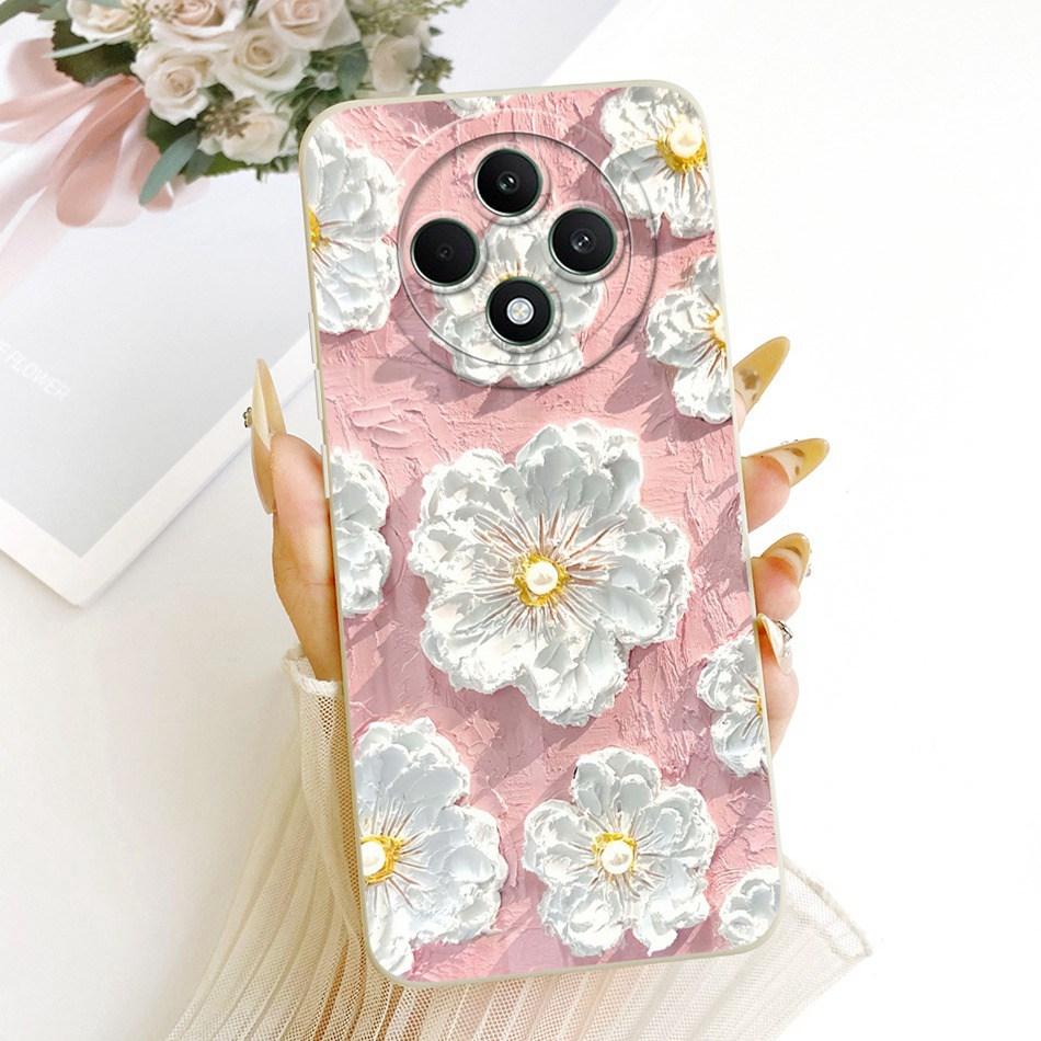 For OPPO Reno12 F 5G Reno 12 Pro 12F 12FS 12 5G Cute Cat Flower Butterfly Cartoon Phone Case Shockproof Soft Silicone Cases