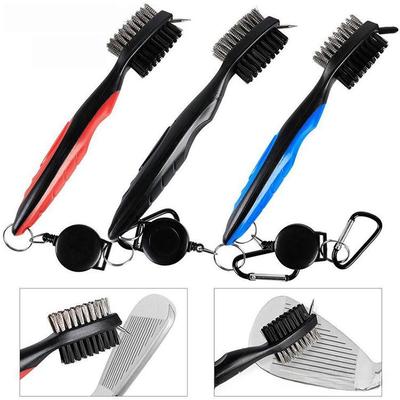 Double-Sided Golf Club Cleaning Brush - Triple Function Tool for Club Maintenance