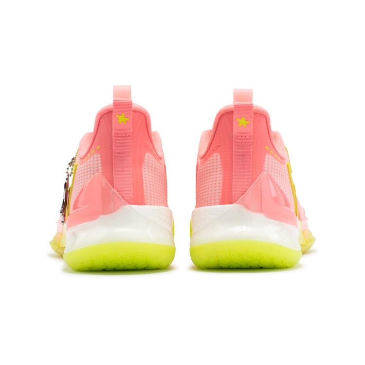 New 361° BIG3 4.0 Pro Cushioning Anti Slip And Wear Resistant Rebound Low Top Basketball Shoes Men's Pink 672331123-2