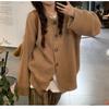 A Laid-back and Retro Split Sweater Jacket for Women In The Gentle Autumn and Winter Style, Soft and Loose Long-sleeved Knitted Cardigan Top