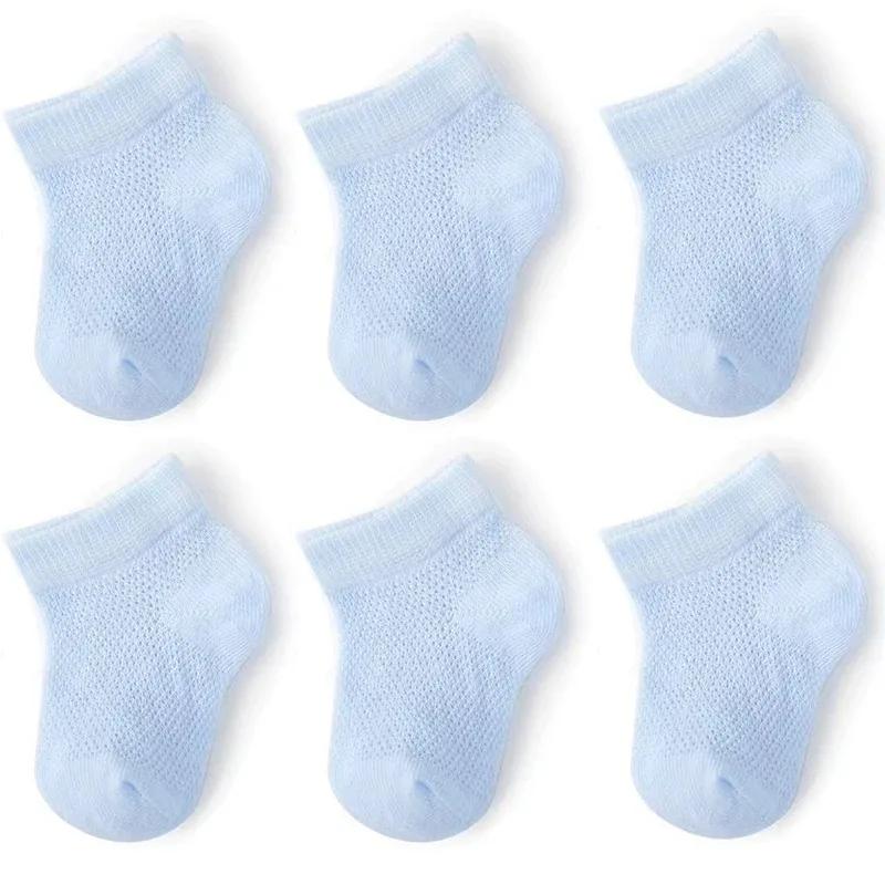 3Pairs Summer Baby Thin Mesh Cotton White Pink Ankle Short Sock for Toddler Kids Boys Girls Breathable Soft Stretch Socks