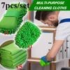 7PCS Highly Absorbent Cleaning Kit, Reusable for Cabin/car/home/kitchen Cleaning -1 Sponge+1 Glove+5 Towels