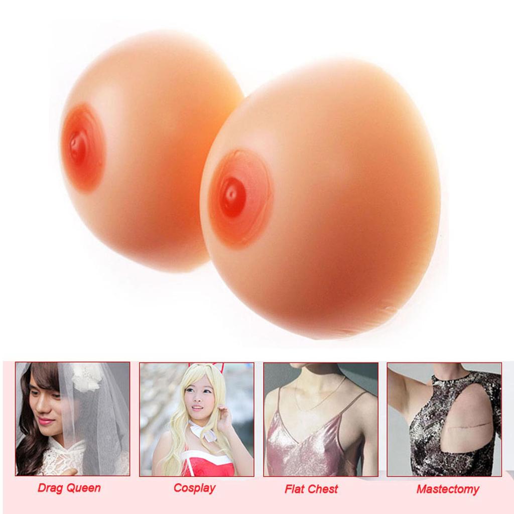 MERSTEYO Silicone Breast Artificial Breasts for Gender 2 Pieces and Fake Breast Fake False Beautiful Natural Cosplay Underwear Forms, Cosplay, Change,