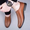 2024 Leder Herrenschuhe Lässig Luxus Italienisch Weich Herren Slipper Handgefertigte Mokassins Herren Atmungsaktiv Slip-on Bootsschuhe Oxford Schuhe