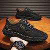 Fashion Outdoor Casual Leather Mens Shoes Retro Style Male Sneakers Adult Non-Slip Casual Desert Hiking Footwear Treking Shoes Trainers