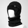 Hat Men's winter knitted wool hat Thickened ear protectors Warm and cold cotton hat