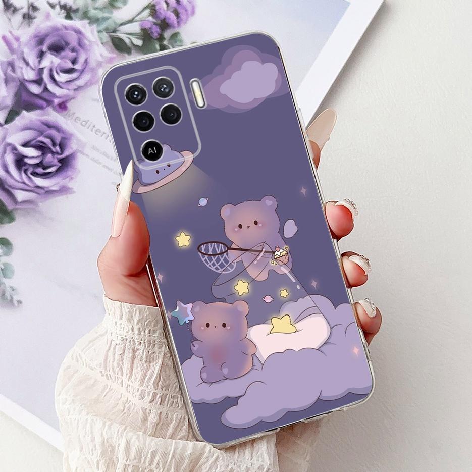 For Oppo Reno 5 Lite Case CPH2205 Fashion Painted Cover Soft Slim Phone Case For Oppo Reno5 Lite Reno 5F 5Z Reno5F Reno5Z Fundas