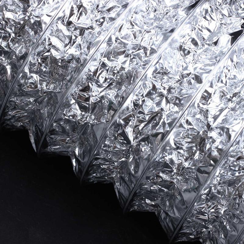 NY-3 Meter Längd 100Mm/4 Tum Friskluftsystem Flexibelt Aluminium Avgasrör Ventilation Rör Slang för Badrum