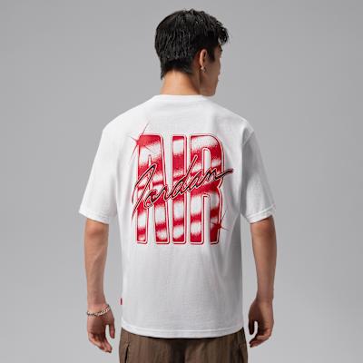 Jordan Brooklyn T Shirts Men s White Crew Neck M