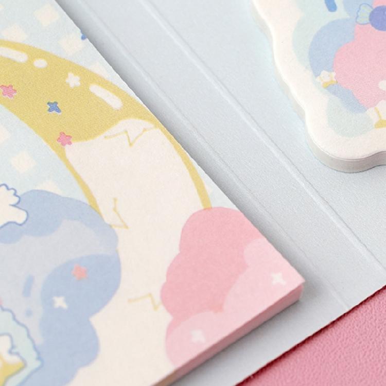 Friendly Paper Adhesive Memoire Pad for Office Business School Students Writing Supplies Colorful Cartoon Stick Note