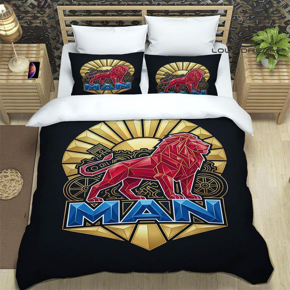 M-Man truck Set Biancheria da Letto Stampata Retrò set squisito di biancheria da letto copripiumino set piumone set biancheria da letto lusso regalo di compleanno