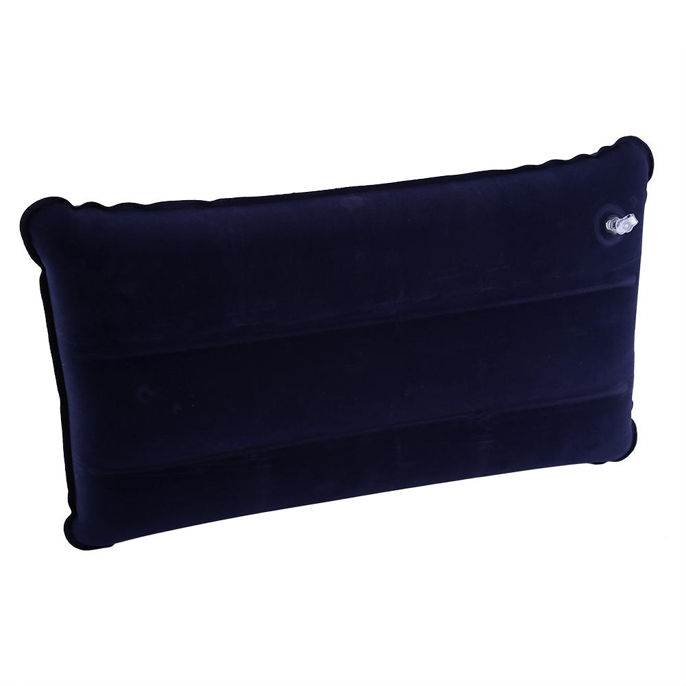 Outdoor Hiking Camping Traveling PVC Compressible Inflatable Sleeping Pillow(dark Blue)