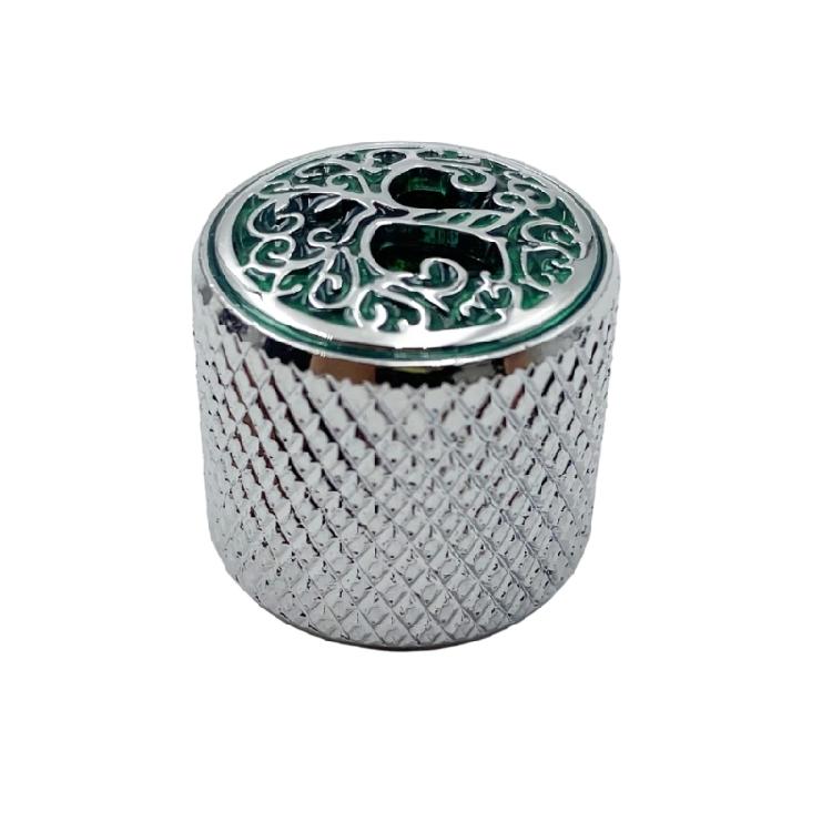 

Global Electric Guitar Low Capacity Control Knob Metal Permanent Plan Quick Arrange Solution срібний