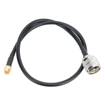 Copper Core SMA Male To UHF PL259 Male Adapter Cable with Flexible UV Protection FR PVC Outer Sheath