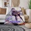 Genshin Impact Soft Plush Sofa Bed Throwing Cartoon  Modern Flannel Blanket Cover Gedruckt Bettdecke Geschenk Picnic Blankets