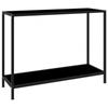 Day and Night - Day and Night Console Table Black Tempered Glass 100x35x75 Cm