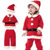 Matreeglam Santa Claus Costume for Babies and Set for Includes Pants and Santa Fluffy and Sizes Kids, 3-Piece Christmas, Hat, Soft, 80-110