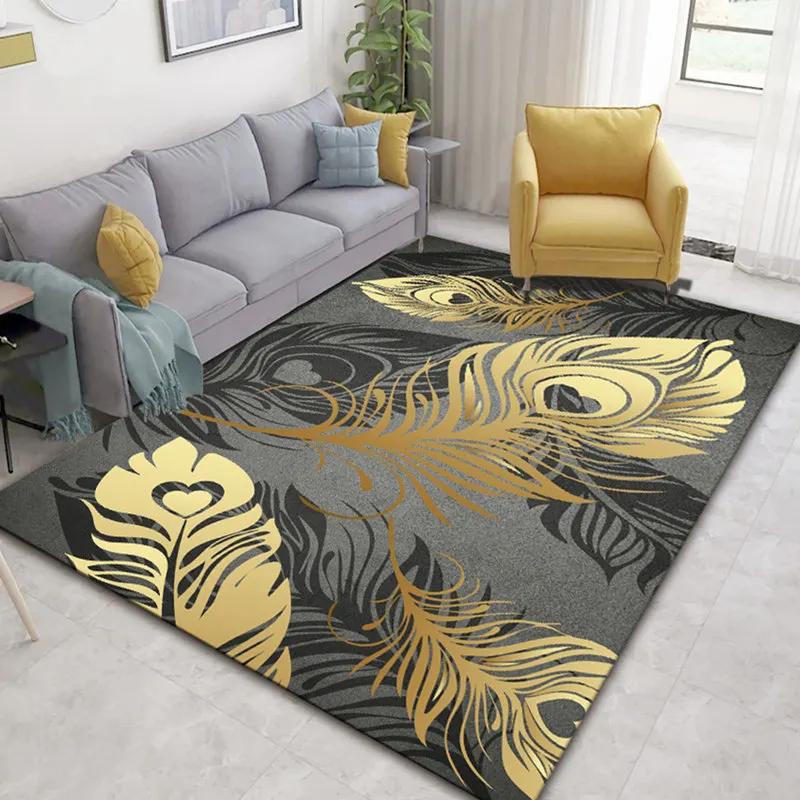Modern Luxury Living Room Carpet Sofa Coffee Table Pad Nordic Simple Bedroom Bed Area Rug Custom Home Kitchen Antiskid Floor Mat