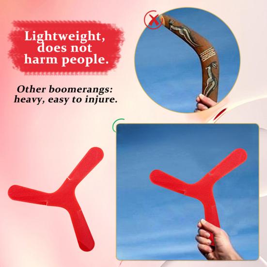 Hand Tossed Three-Leaf Boomerang Interactive Indoor Outdoor Toy Fast Catch