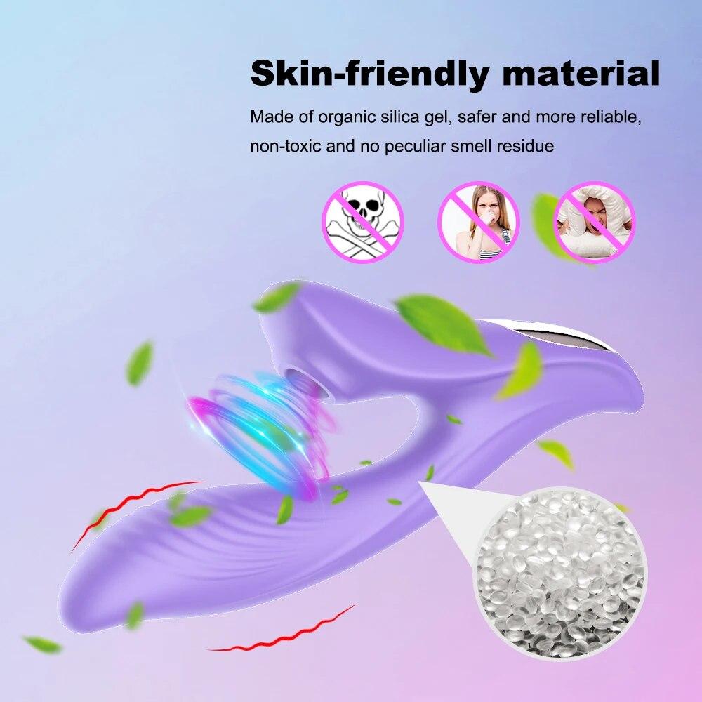 G-spot Sucking Vibrator 10 Speed Vibrating Oral Sex Suction Clitoris Stimulation Female Masturbation Erotic Sex Toys for Adult