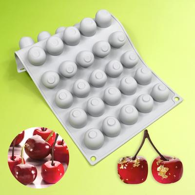 Forma na 35 dutin na třešňovou pěnu Fondánový dezert Čokoládová dekorace DIY Sýrový dort Silikonová forma Kuchyňské pečicí příslušenství