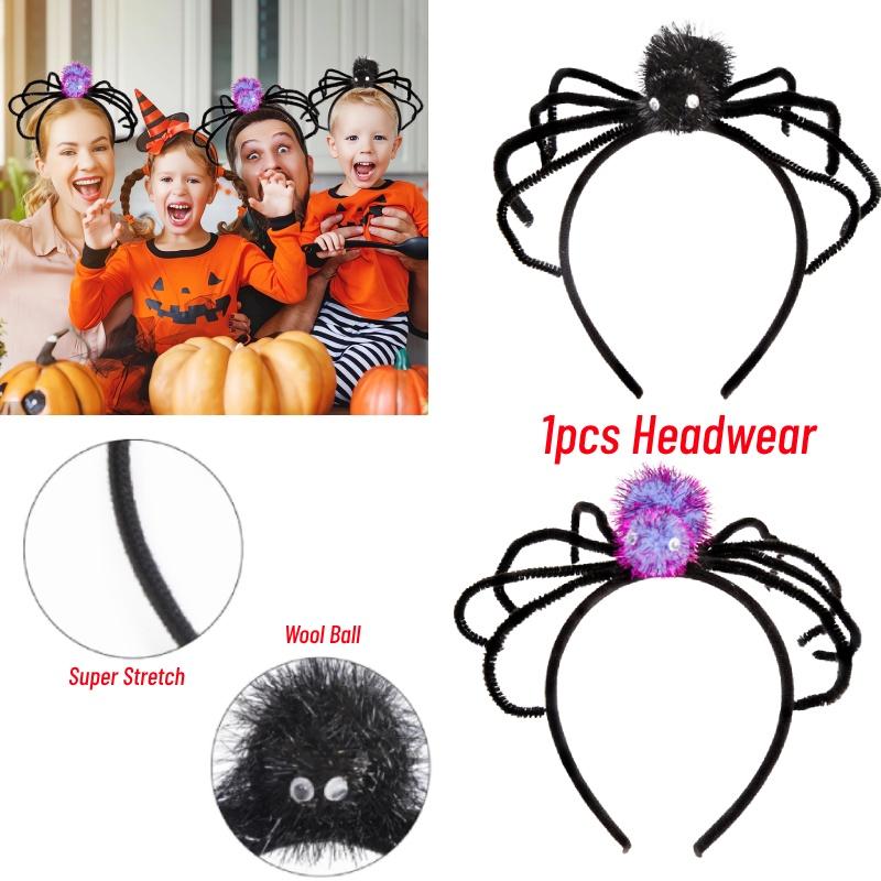 Bandeau Araignée d'Halloween Élégant Accessoire de Costume Parfait Pour un Look Festif