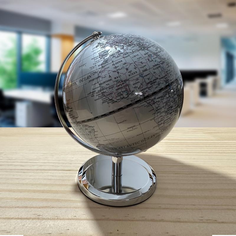 European Globe Desktop Ornament for Office Decor
