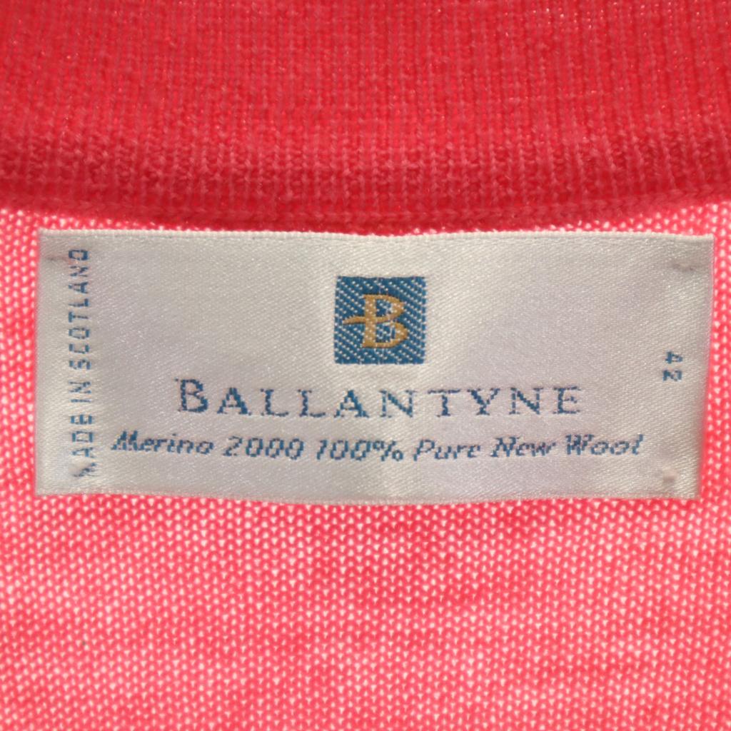 BALLANTYNE Wool 100% Knit Cardigan 42 Pink Women Used