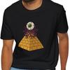 All-Seeing Eye Pyramid Unisex T-Shirt - Alien Earth T. Ocellus Graphic: Ring-Spun Cotton