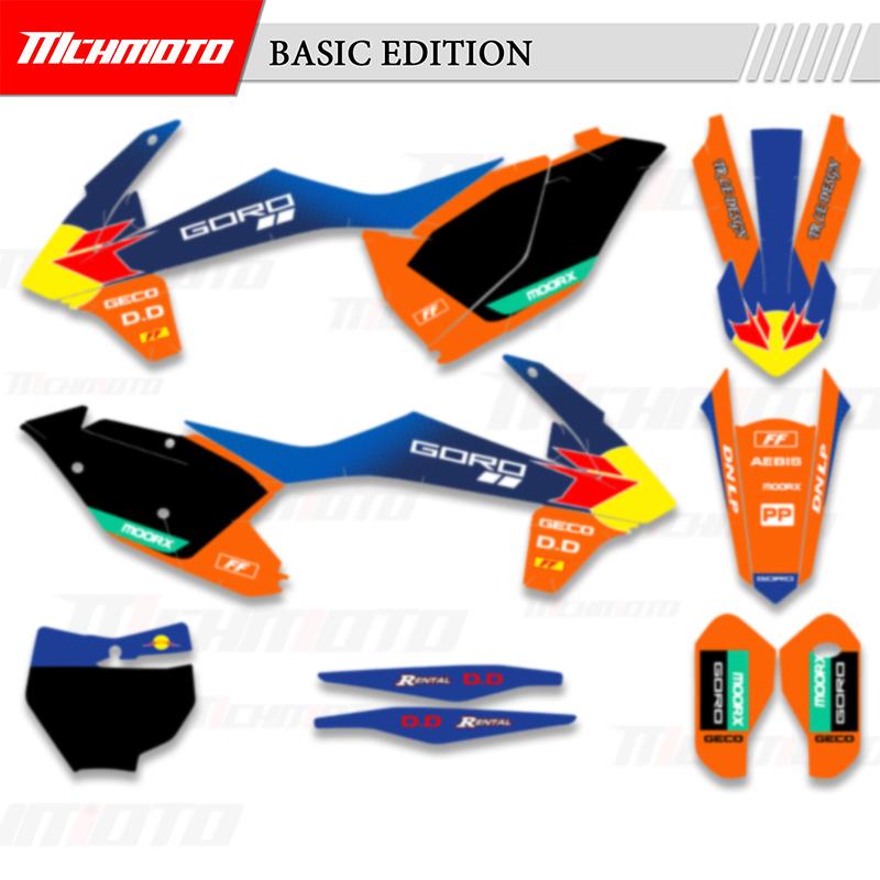 MCHMFG Motorcycle Graphics Decals Sticker Kits for KTM 125 250 450 500 SX SXF XC XCF 2016 2017 2018 EXC EXCF XCW 2017 2018