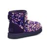 UGG CLASSIC MINI PU Thermal Abrasion Resistant Slip Resistant Short Mid Calf Snow Boots Women's Black Blue Purple 1112515-MDL
