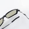 Zeque Polarized Sunglasses Spike Black Silver TRUEVIEW MIRROR F-2069 & FOCUS/BLUE