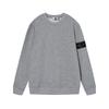 STON Basic Solid Color Compass Patch Fleece Hoodie Long Sleeve Pullover Sweatshirt for Men Women