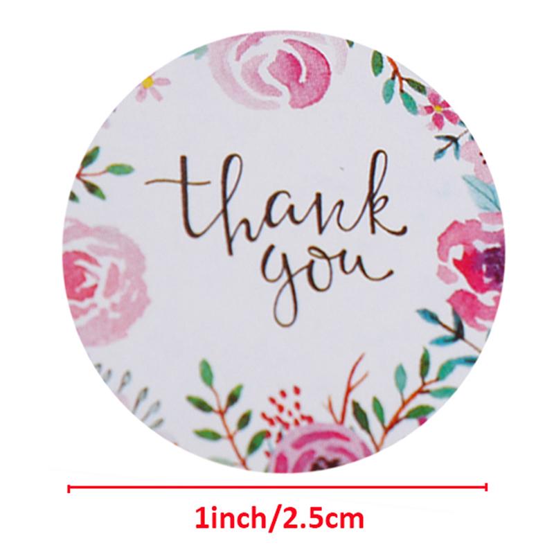 Thank You Stickers Seal Labels Cute Stickers 500Pcs Per Roll Stationery Sticker
