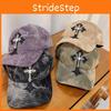Fashionable Decoration Cross Dyeing Pattern Women Summer Casual Baseball Cap