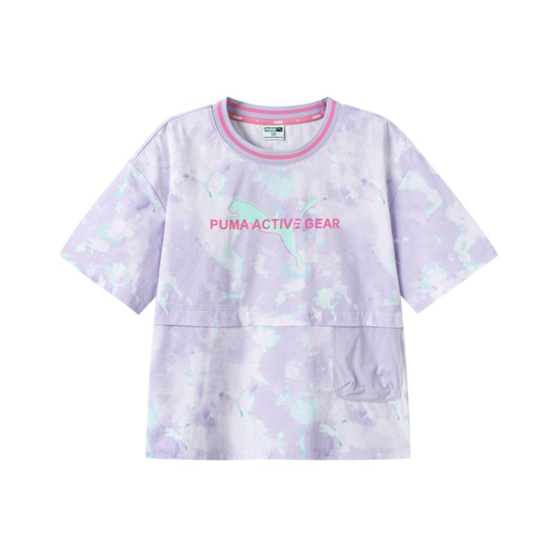 PUMA Performance T Shirt Pink Purple 70001 Children Aged 3 7 Years Old 353225117007-70001 110