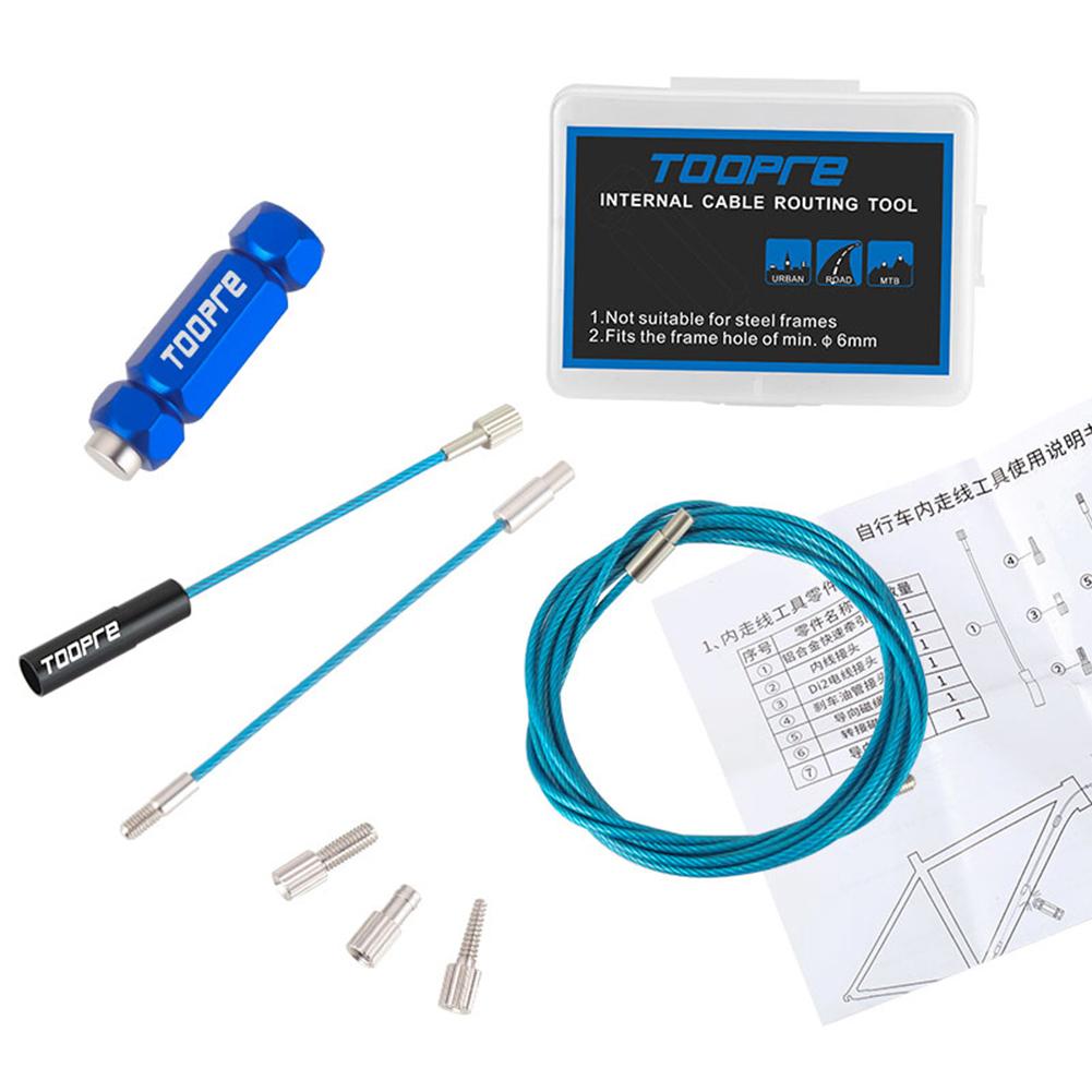 

TOOPRE Inner Cable Shifter Professional Bicycle Internal Cable Routing Tool Quick-release for Carbon Fiber Frame Bike Repair Kit