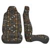 Africa Ethnic Tribal Art Car Seat Cover Seat Cover Anti Fouling and Convenient Protective Cover Unique Style 2PCS Universal Type