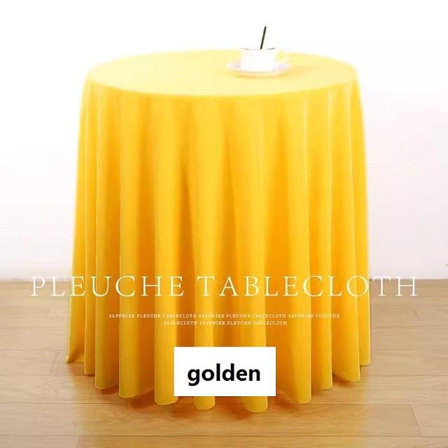 Runder Samt-Tischdecke 100 - 200 cm - Flecken- und Knitterbeständig Waschbare Runde Tischdecke, Polyestergewebe Tischdecke