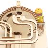 Electrical 3D Wooden Puzzle Marble Run Model Building Kits Self Assembly Toy DIY Roller Coaster