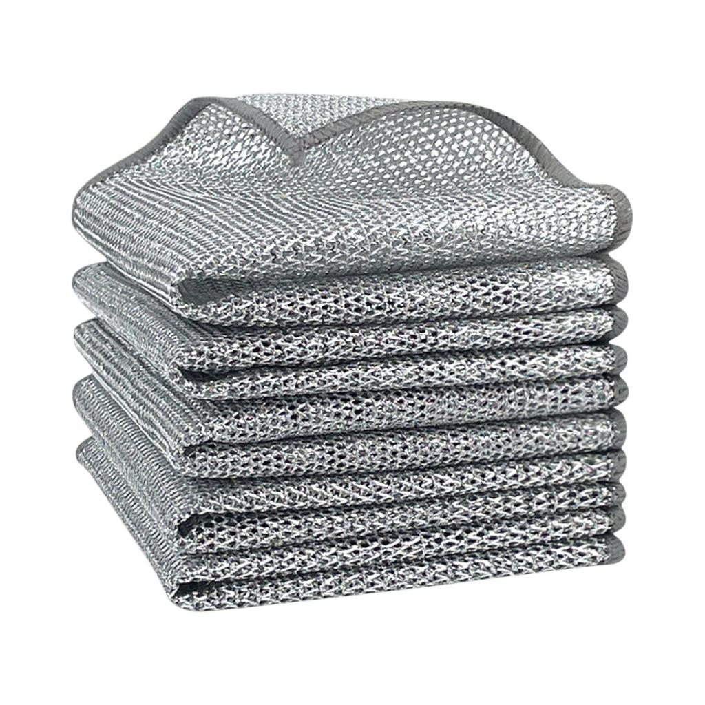 Steel Wire Cloth, Kitchen Cleaning Special Steel Wire, Metal Wire, Non Stick Oil Brush, Pot Cloth 12pc
