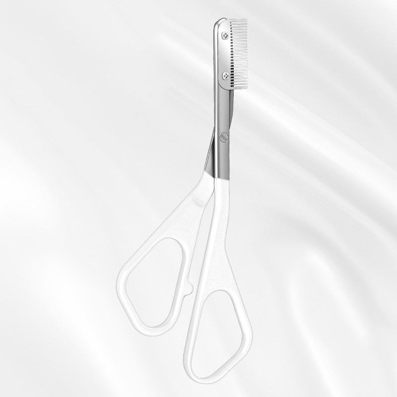 1Pcs Eyebrow Trimming Scissors with Combs Eyebrow Trimmer Kit Stainless Steel Grooming Eyebrow Shaping Scissors Tools