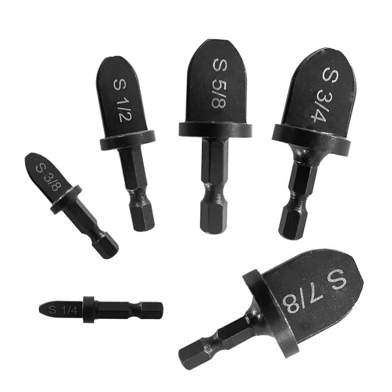 6-delt sett med trekantet håndtaksrør ekspander svart tommers rørholder Klimaanlegg Kobberrør utvidelsesverktøy Kobberrør fakkel