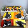 Colorful French Bulldog Art Bedding Duvet Cover Set Duvet Cover Pillowcases  (1*Duvet Cover 2*Pillowcases, without duvet insert)