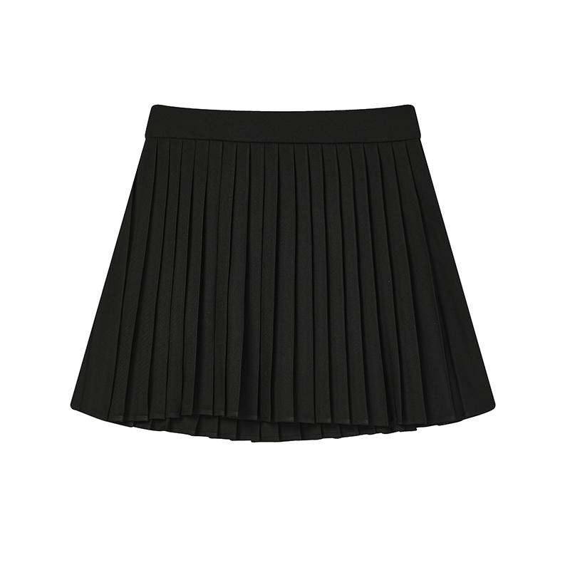 New FILA ORIGINALE Casual Short Skirts Women's Jet Black F11W529318FBK