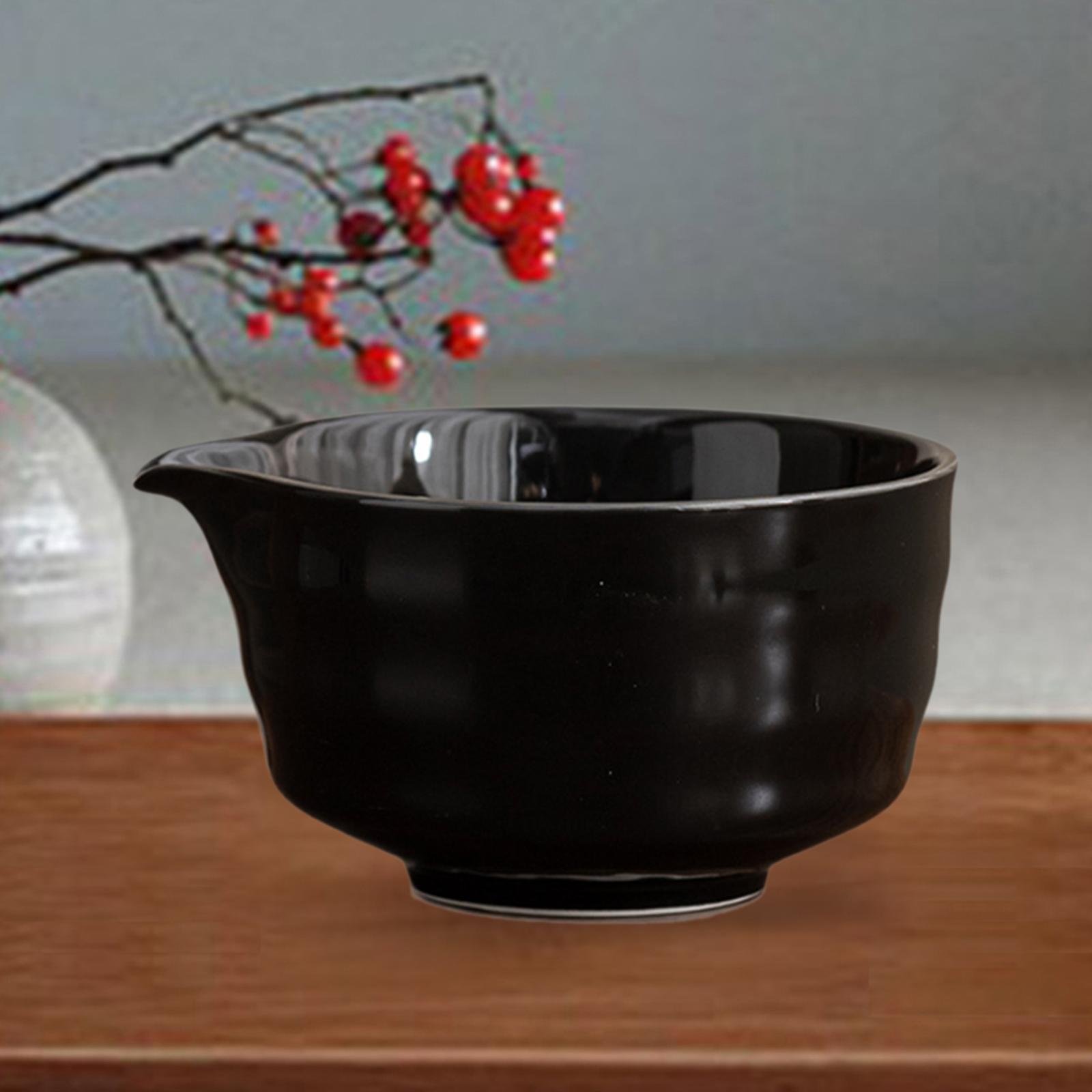 

Керамическая чаша для чая матча 450 мл для взбивания матча Чаша для смешивания матча для чая чёрный