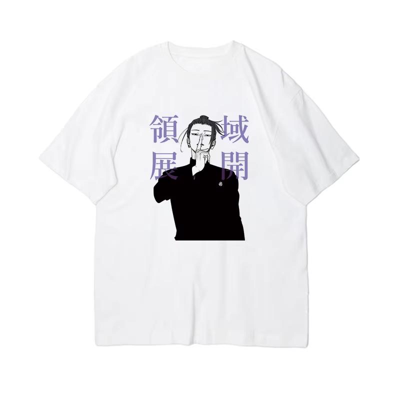 Xia Youjie Printed Unisexs Summer Casual Couple Short sleeved Tshirt Anime Spell Returns to Shibuya Event Top