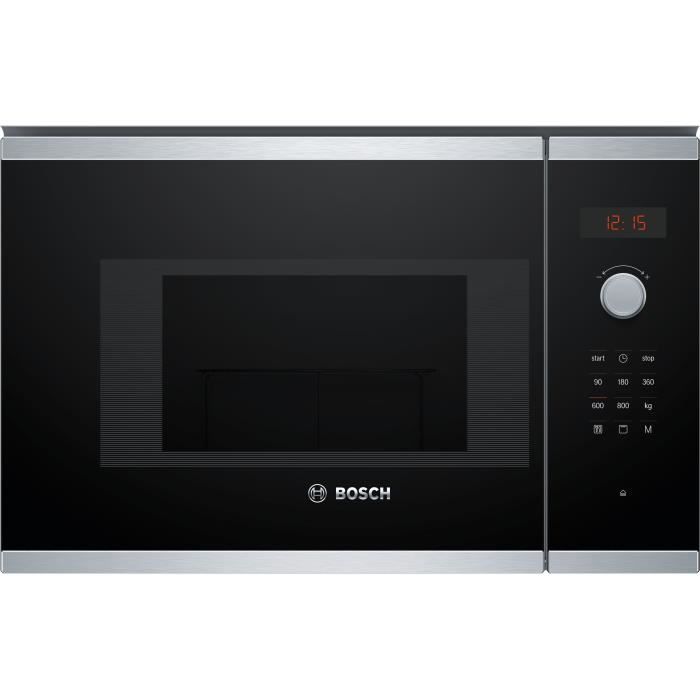 Built-in Microwave + Grill - BOSCH - SER4 BEL523MS0 - Stainless Steel - 20 L - 800 W - 8 Auto Programs - 38.2 X 59.4 X 31.7 Cm