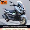 Tianying TX150 Rear Bumper and Exhaust Guard Bar with Reinforced Tail Box Rack